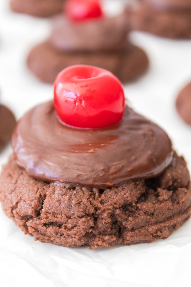Image of Chocolate Cherry Cookies Recipe