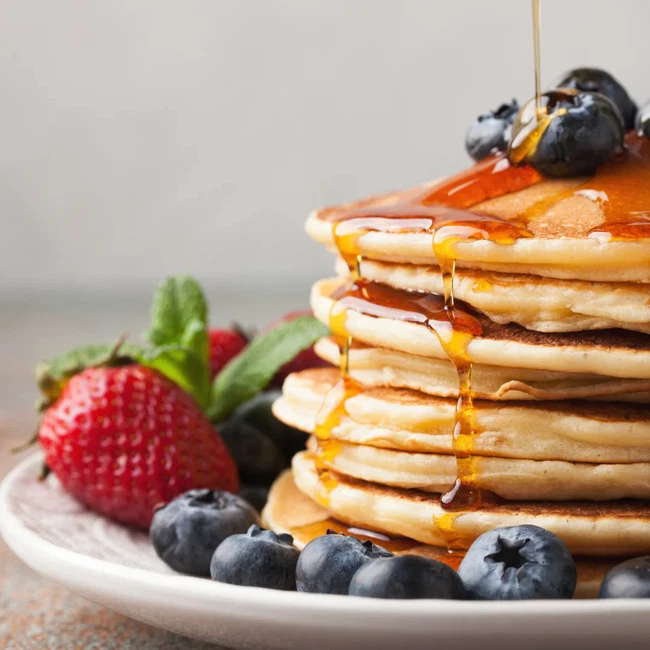 Image of Fluffy American-style pancakes