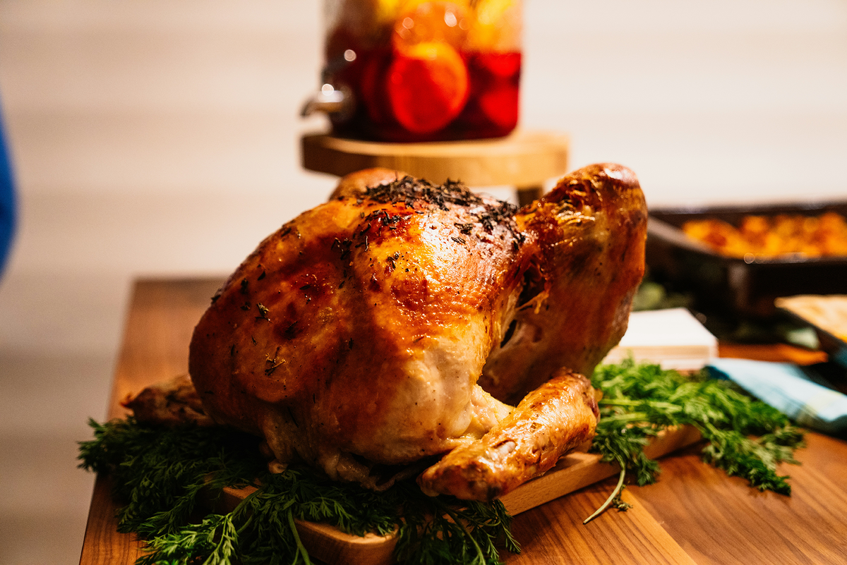 Smokey Peppercorn Brined Turkey
