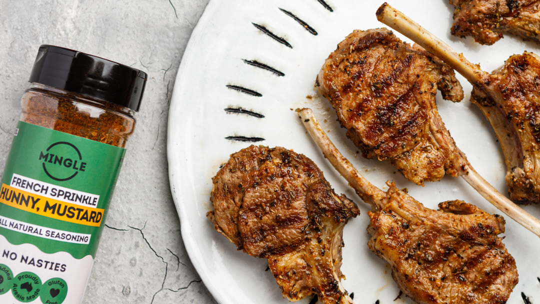 Honey Mustard Pan-Fried Lamb Cutlet-image