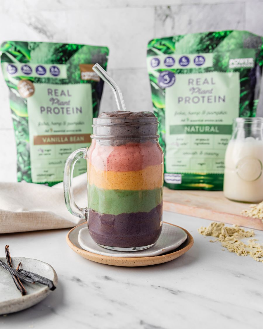 Rainbow Power Protein Smoothie