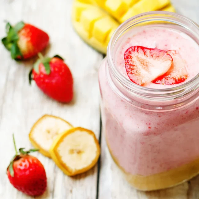 Image of Collagen Banana Strawberry Smoothie!