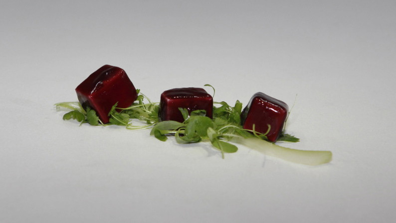 Image of Goats Cheese With Port Gel Coating