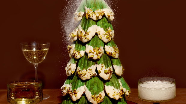 Image of Pistachio Madeleine Christmas Tree