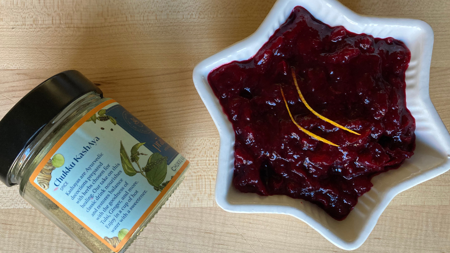 Image of Cranberry Sauce with Chukku Kashaya