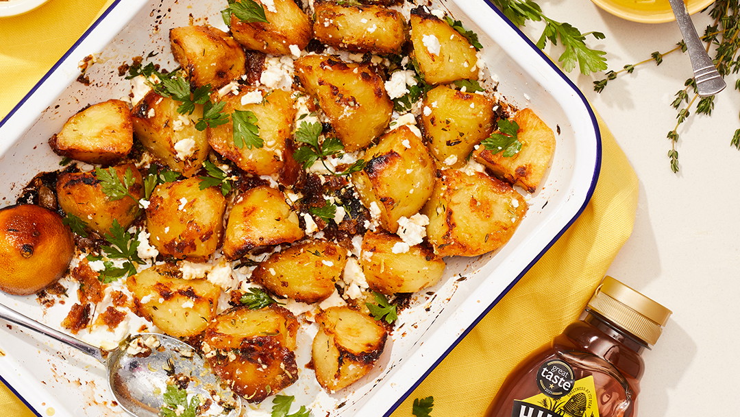 Image of Crispy Honey Sweet Roast Potatoes 