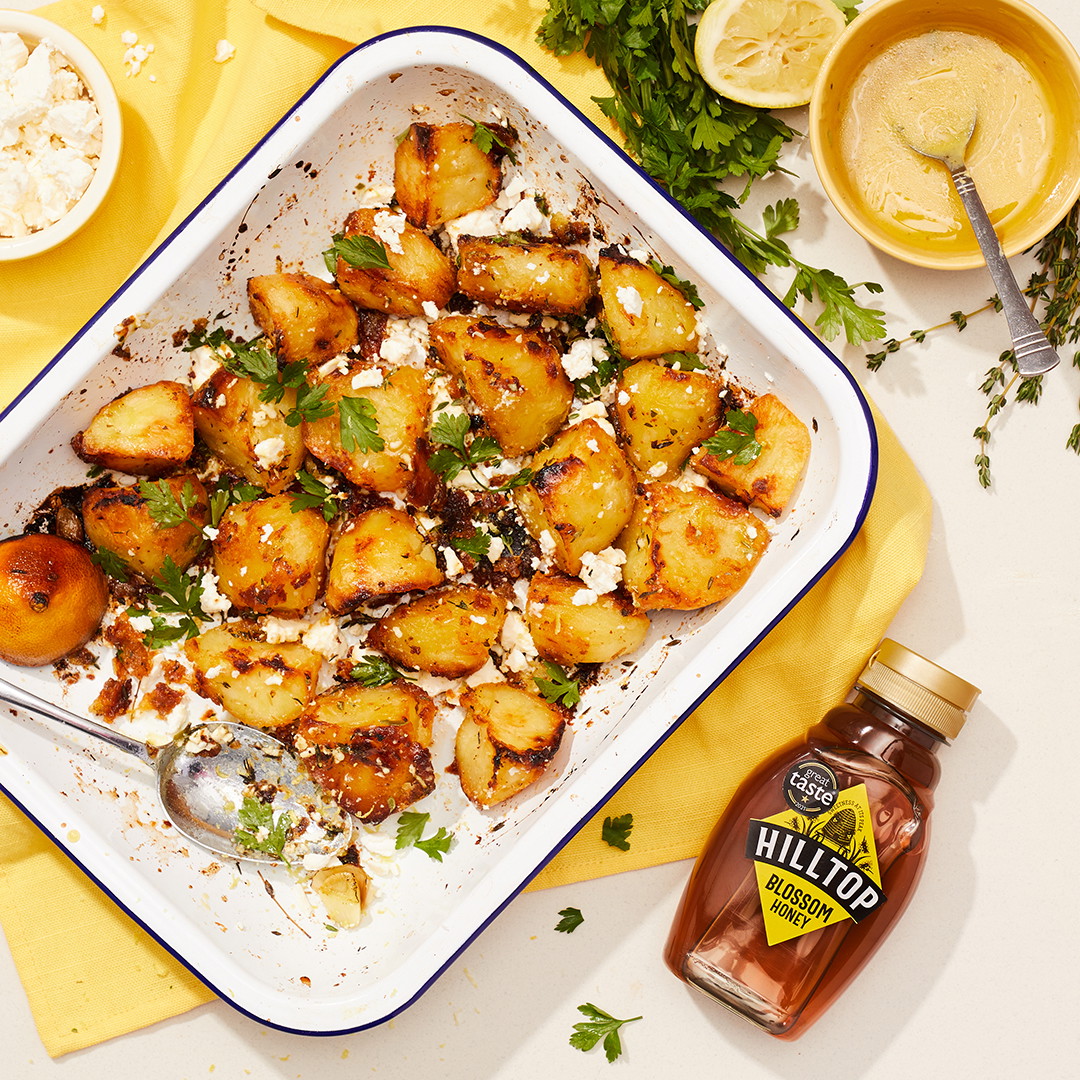 Crispy Honey Sweet Roast Potatoes 