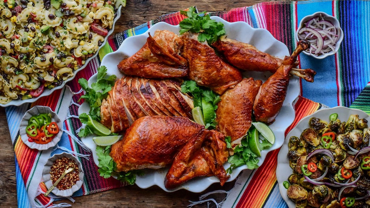 Roasted Turkey with Adobo Sauce
