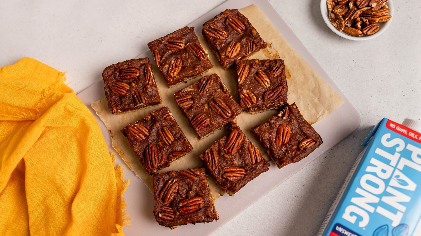 Image of Refined Sugar-Free Pecan Pie Bars