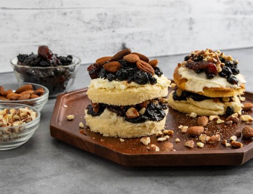 Image of Winter Dried Fruit Compote Stacks