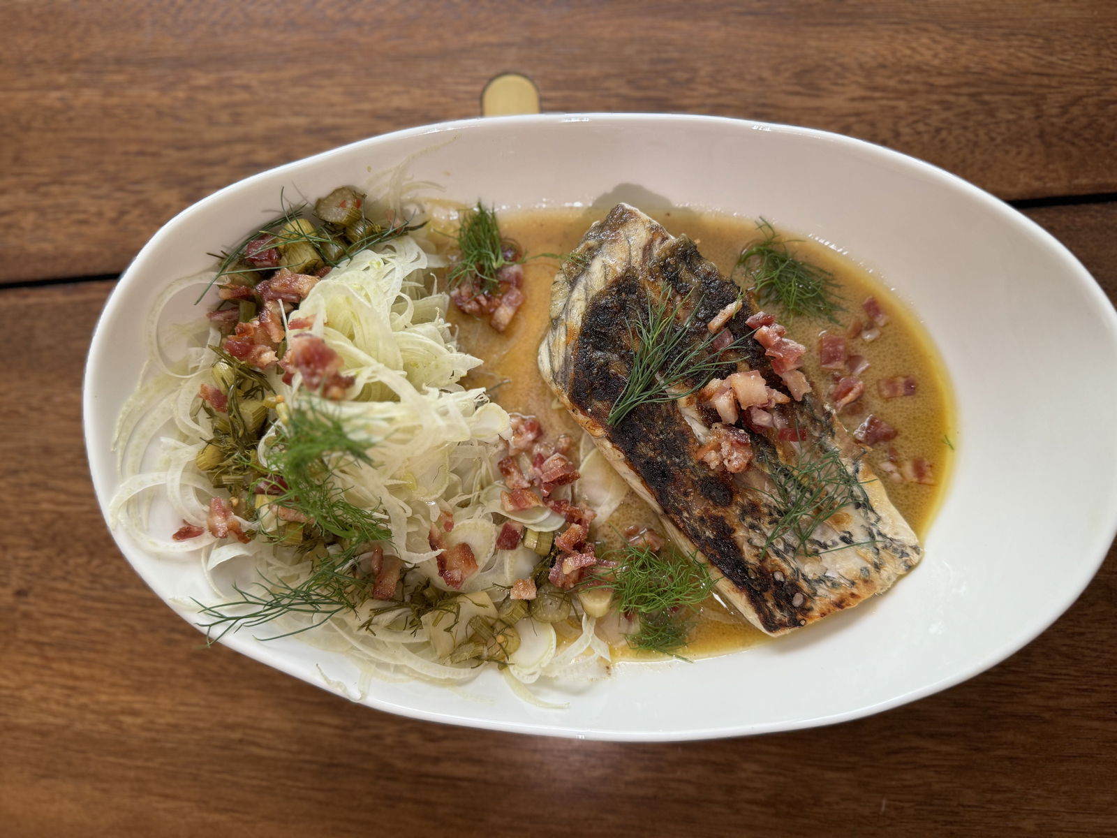 Image of Crispy Skin Barramundi with Shaved Fennel Salad