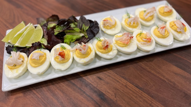 Image of Whipped Deviled Eggs with Lobster 