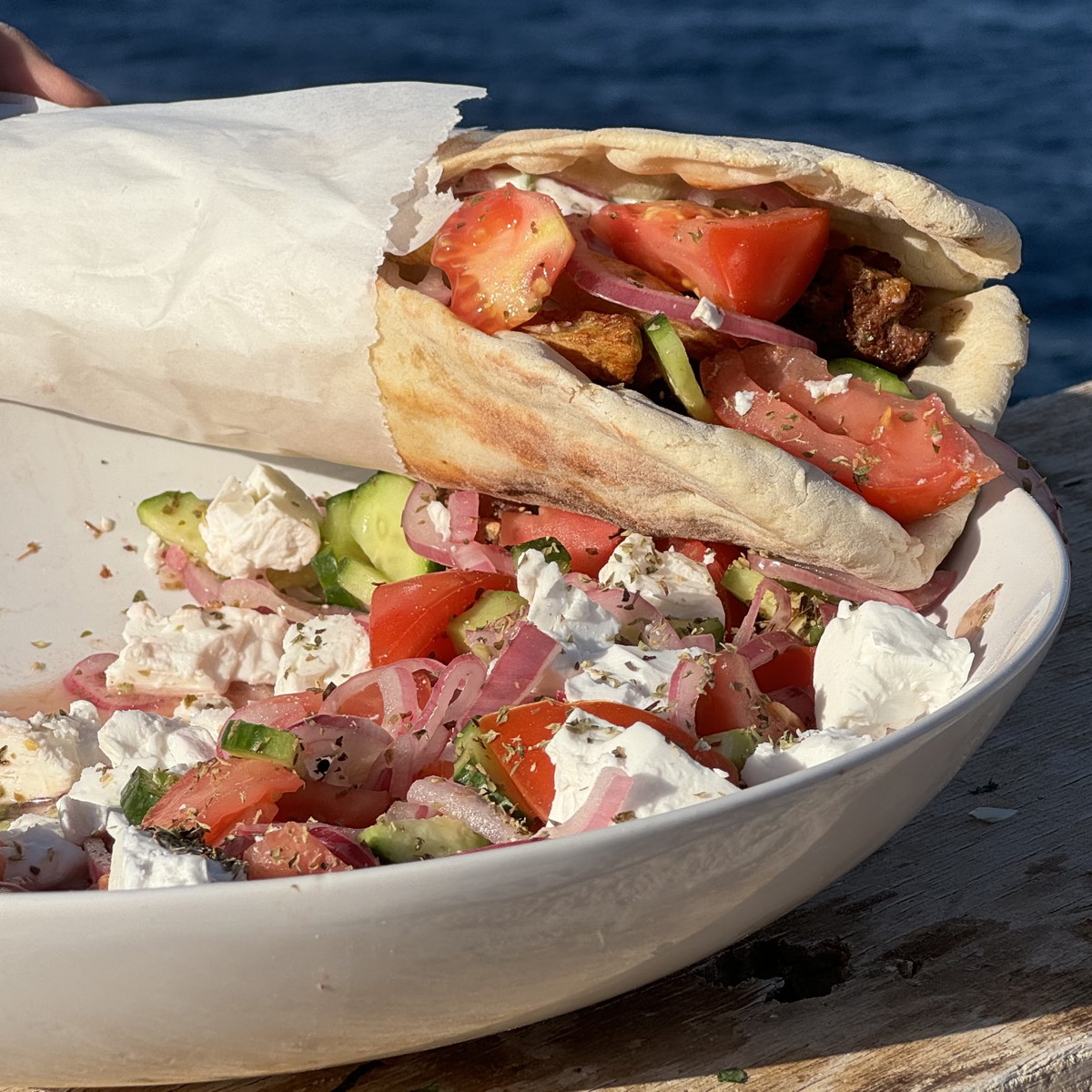 Greek style kebab 