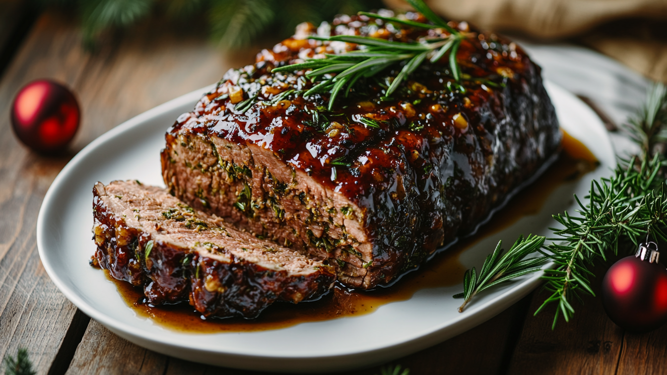 Image of Einfacher veganer Festtagsbraten auf Seitanbasis