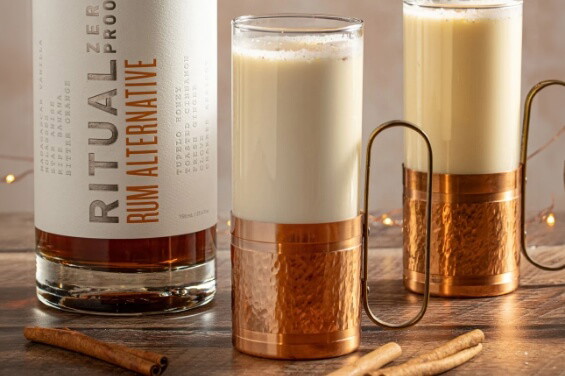 Image of How to Make a Non-Alcoholic Eggnog Mocktail with Ritual Spirit Alternatives