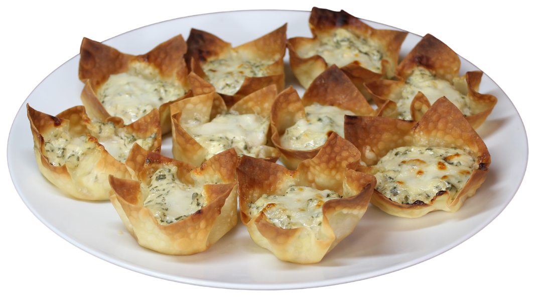 Image of Spinach Artichoke Dip Wonton Cups