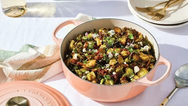 Image of Cherry Maple Glazed Brussels Sprouts with Blue Cheese