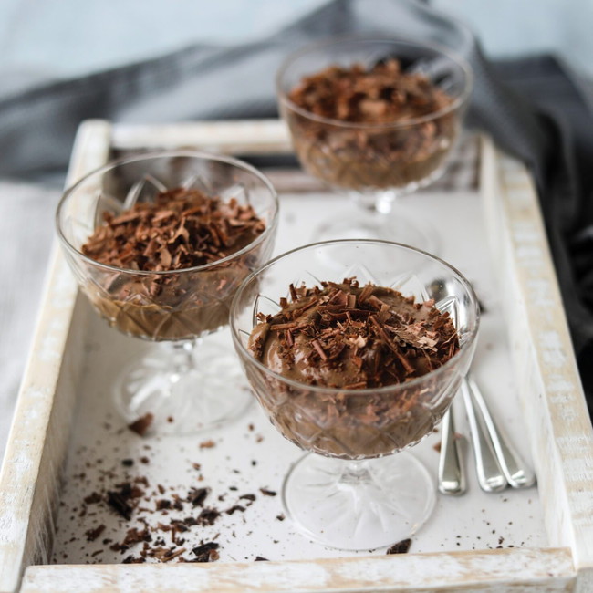 Image of Chilled Chocolate and Avocado Mousse