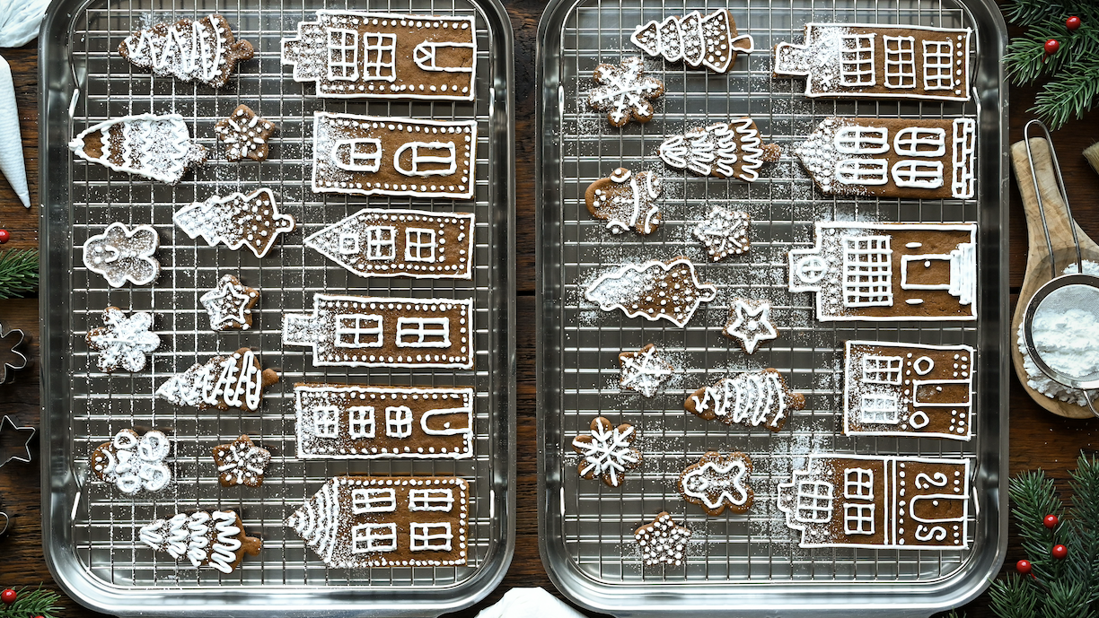 Image of Gingerbread Cookies with Royal Icing