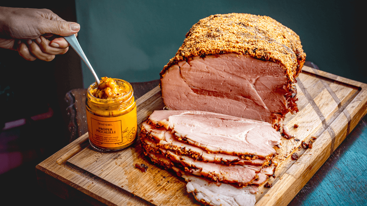 Image of Marcus Bean’s Ham with Boxing Day Chutney Glaze with Nut Crust