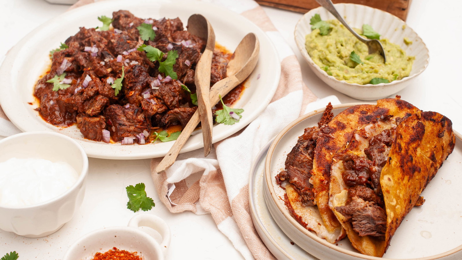 Image of Beef Tacos with Smoky Chipotle Sauce