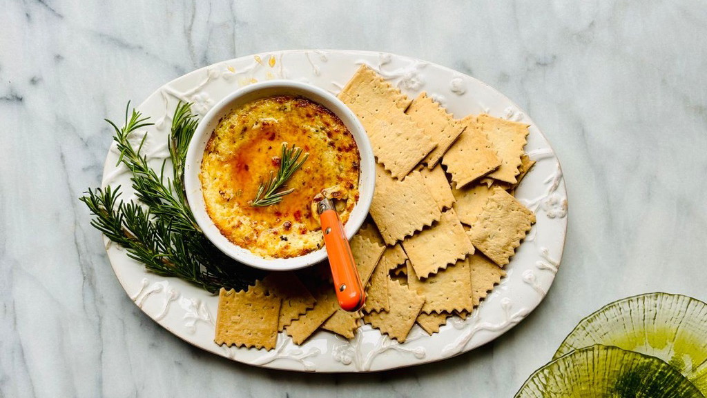 Image of Baked Herbed Ricotta with Hot Honey