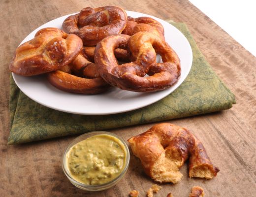 Image of Oven Baked Soft Pretzels with Hatch Chile Mustard