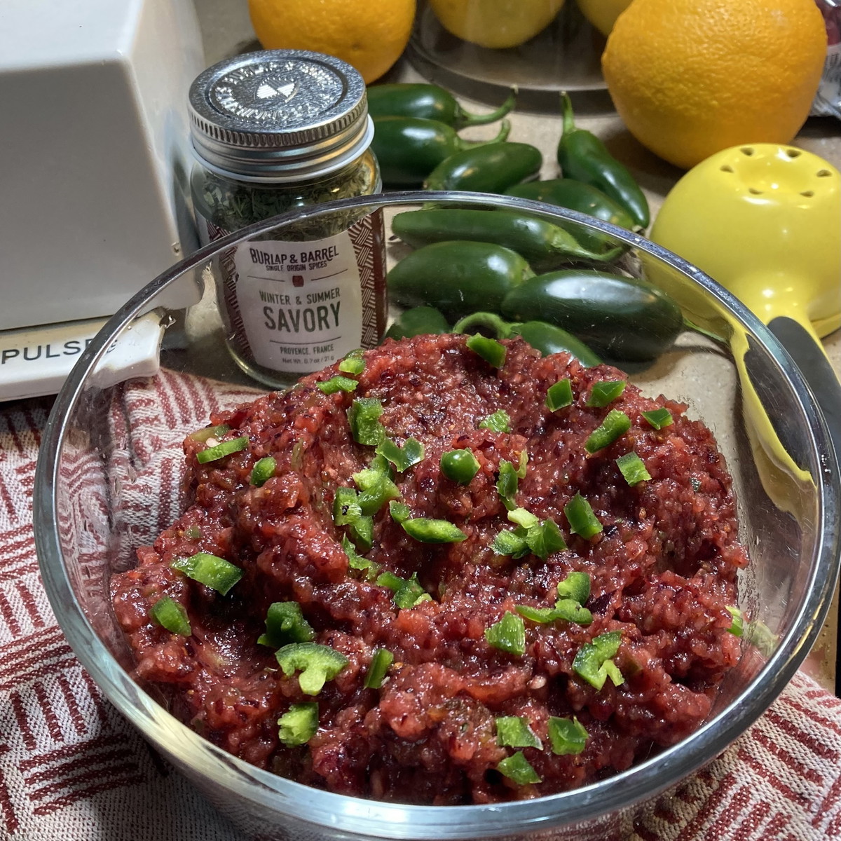 Cranberry Chutney Salsa (GF, Vegan)