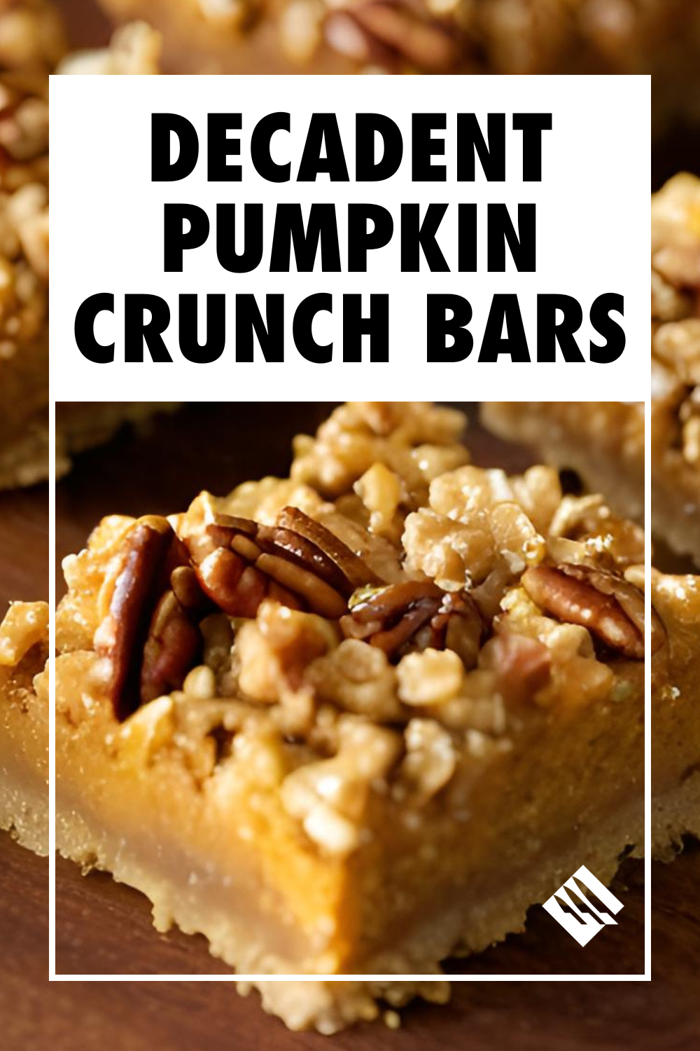 Decadent Pumpkin Crunch Bars