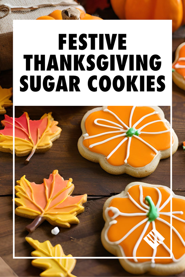 Image of Festive Thanksgiving Sugar Cookies