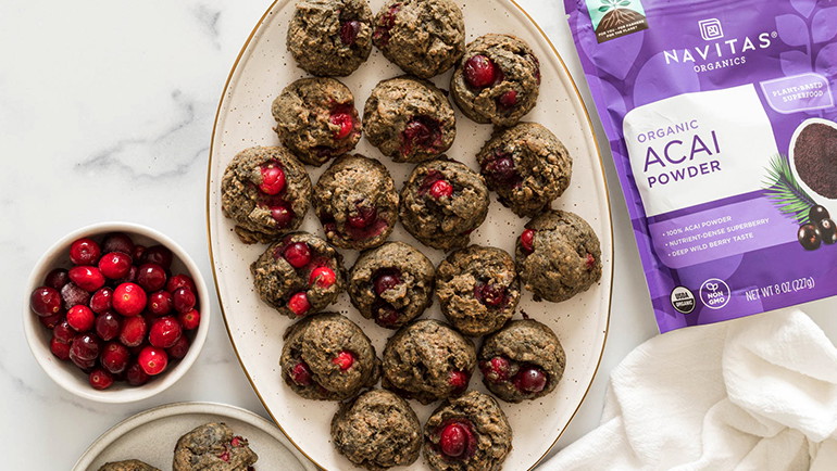 Image of Cranberry Acai Cookies Recipe