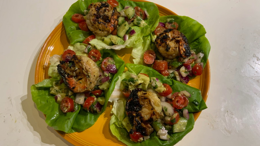 Image of Big Poppa’s Jumbo Shrimp Lettuce Wraps