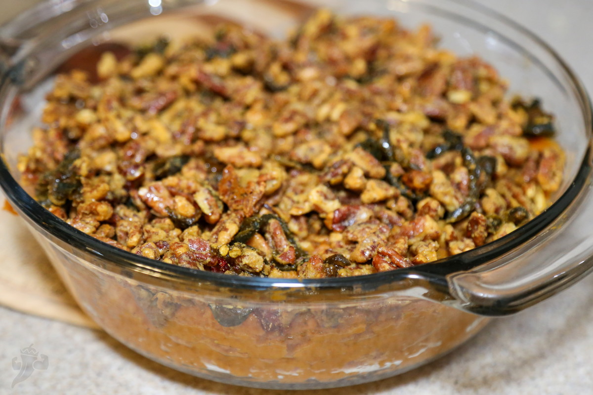 Sweet Potatoes with Jalapeno Candied Pecans
