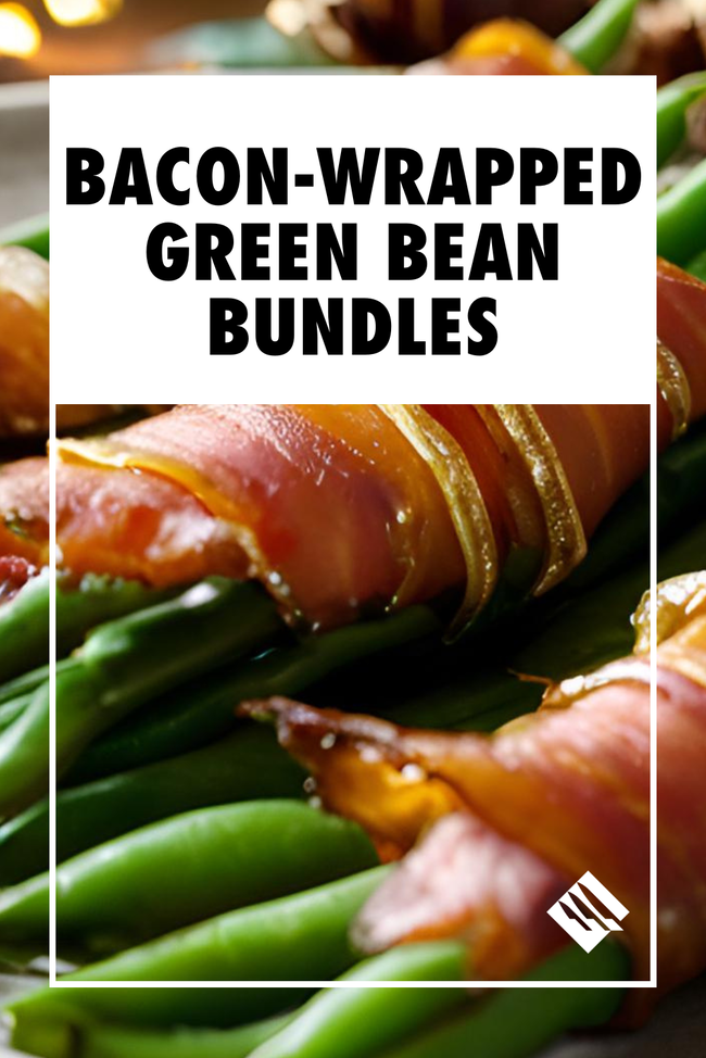 Image of Bacon-Wrapped Green Bean Bundles 