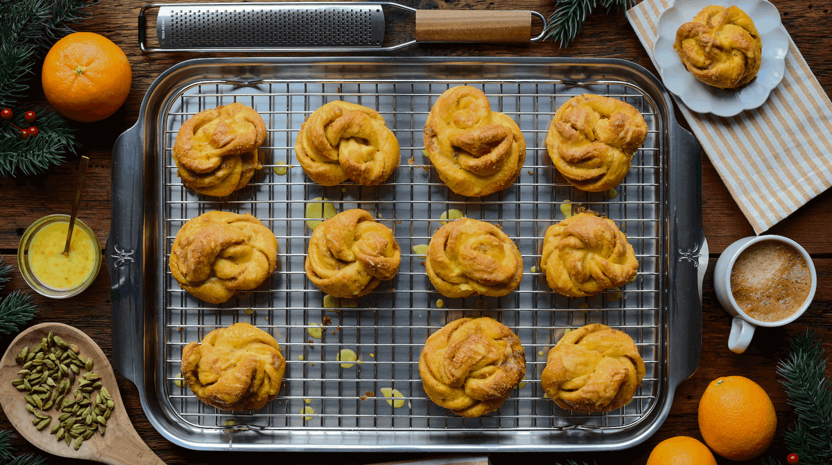 Orange Cardamom Buns
