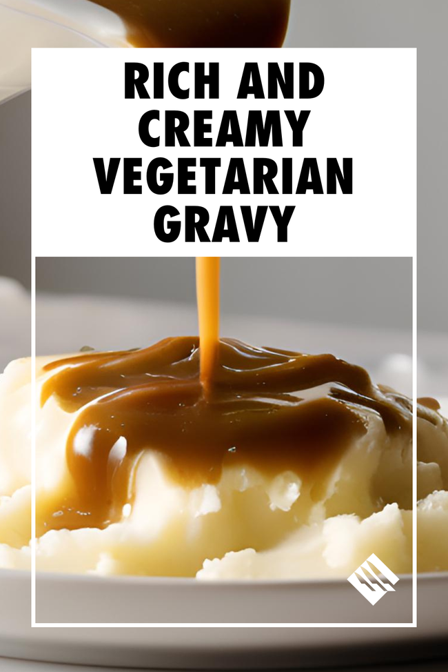 Image of Rich and Creamy Vegetarian Gravy