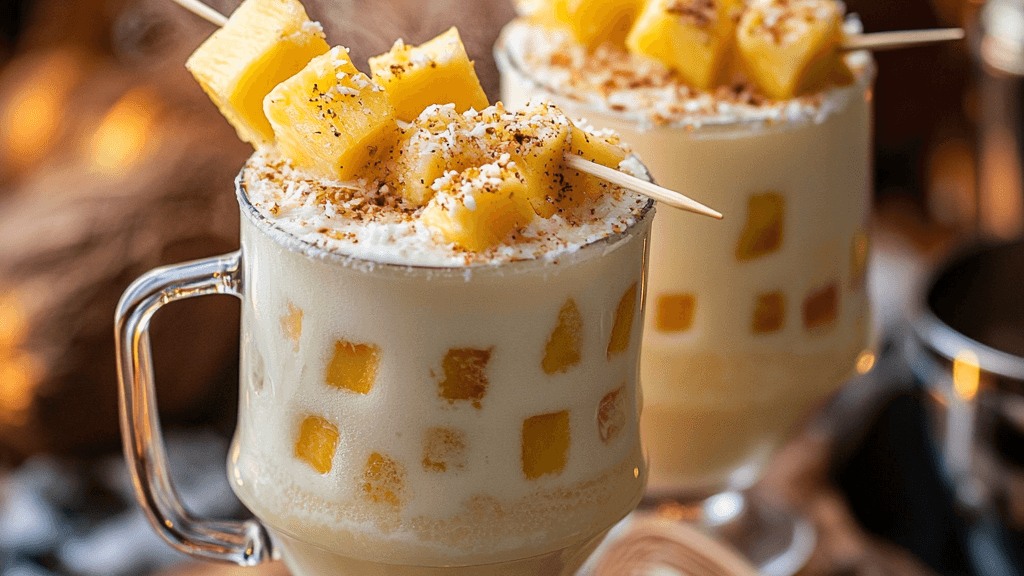 Image of Heißer Pina Colada – Ein winterlicher Genuss mit Rumlikör