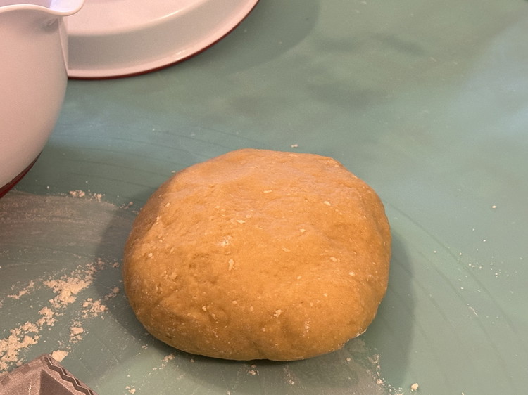 Image of Mix your eggs into the flour with a fork and once the egg is well combined, use your hands to need the dough until it is smooth and elastic (about 5 minutes).