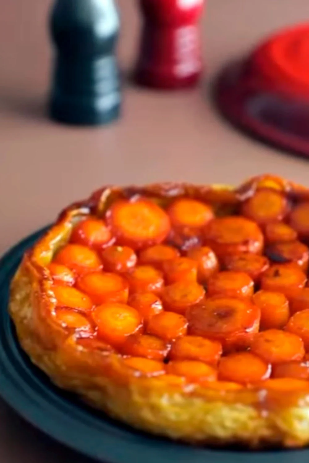 Carrot and Honey Tarte Tatin
