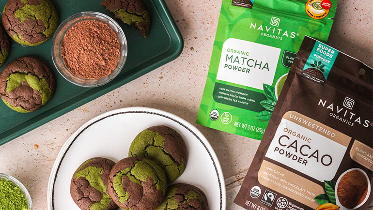 Image of Chocolate Matcha Marble Cookies