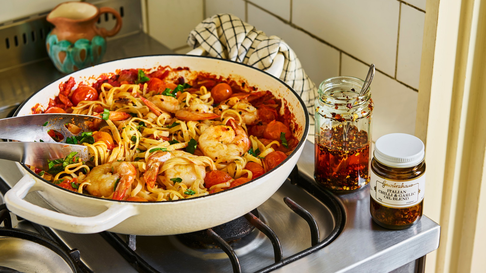 Image of Chilli Prawn Pasta