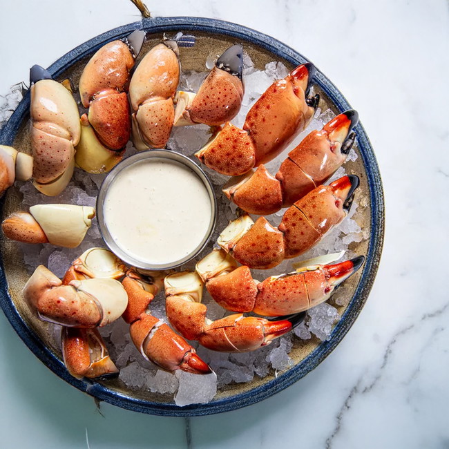 Image of Stone Crab Claws With Mustard Dipping Sauce