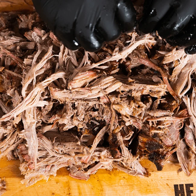 Hot and fast pulled pork