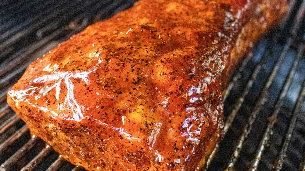 Image of Pork Loin Roast on the Weber Kettle Grill