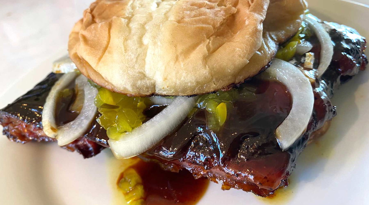 McPoppa Spare Rib Sandwich