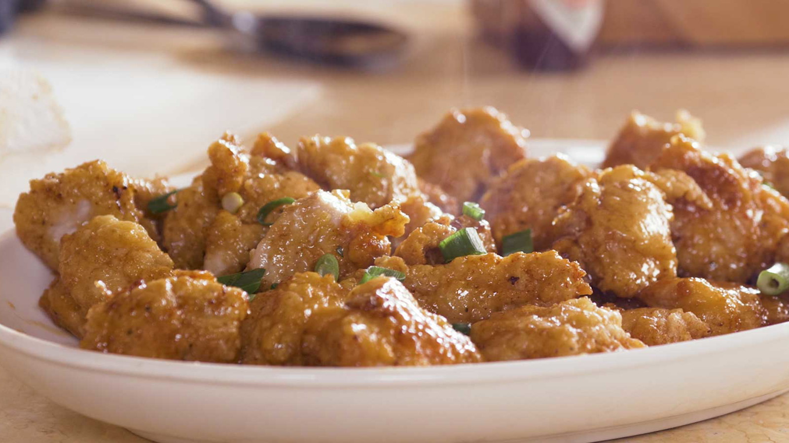 Image of Pork Nuggets With Orange Sauce