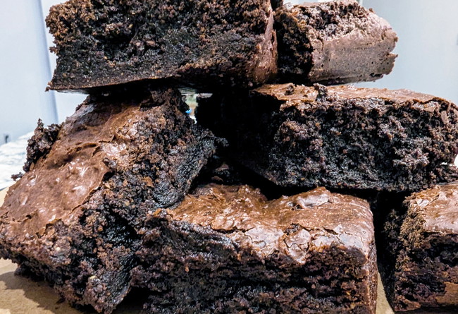 Image of Sourdough Einkorn Black Cocoa Brownies