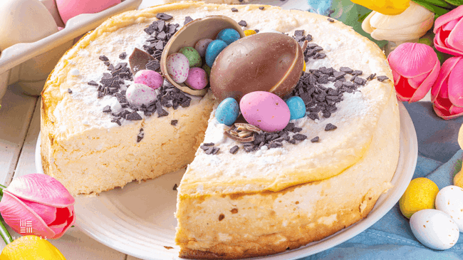 Image of No-Bake Vanilla Easter Cheesecake Recipe