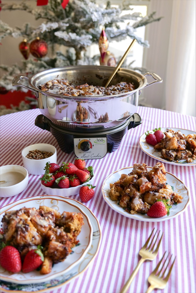 Image of Slow Cooker Cinnamon Roll Casserole