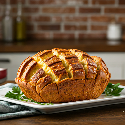 Easy Holiday Meal: Cheesy Garlic Cheddar Pull-Apart Bread